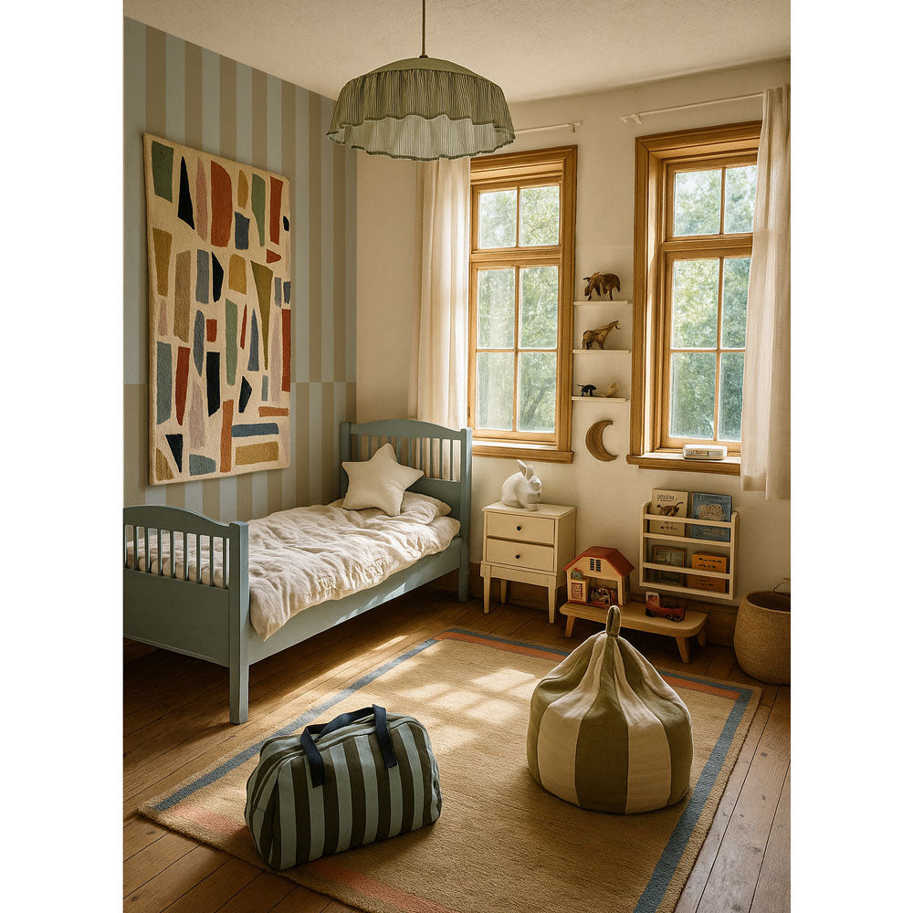 Dekornik Tapete Streifen blue green Upside down Streifen 50 x 280