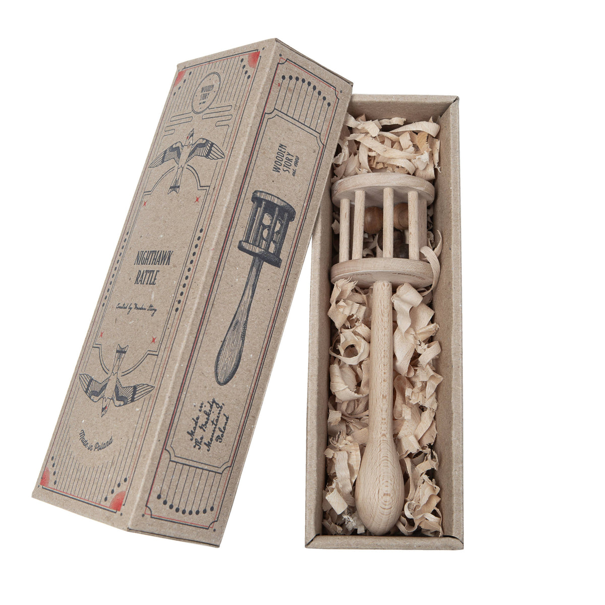 Storia di legno Sonaglio di legno Nighthawk