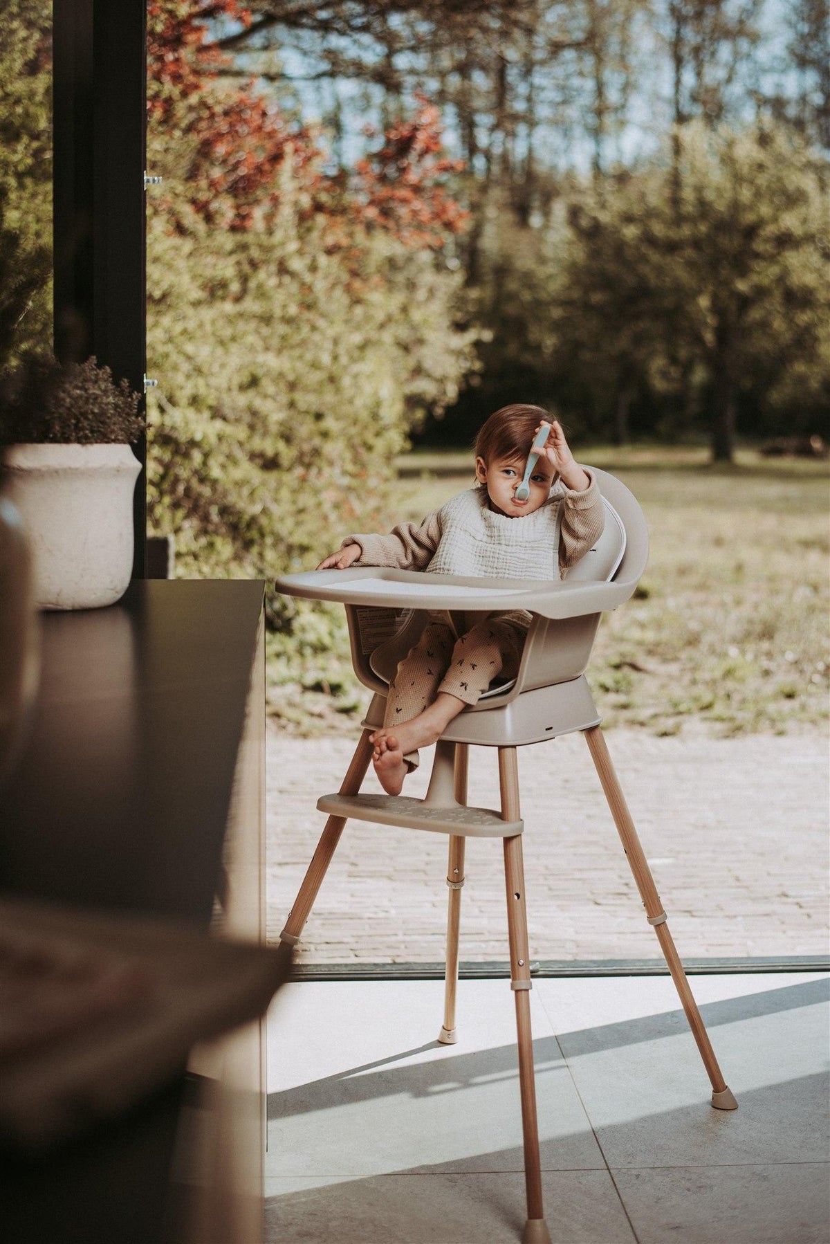 Quax high chair Ultimo 3 Luxe Clay/Natural