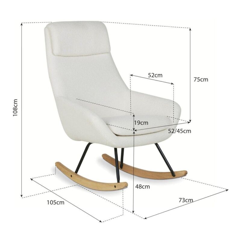 Quax Fauteuil à bascule Nordic