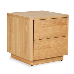 Quax bedside cabinet - 2 drawer - Natural Ash Wood