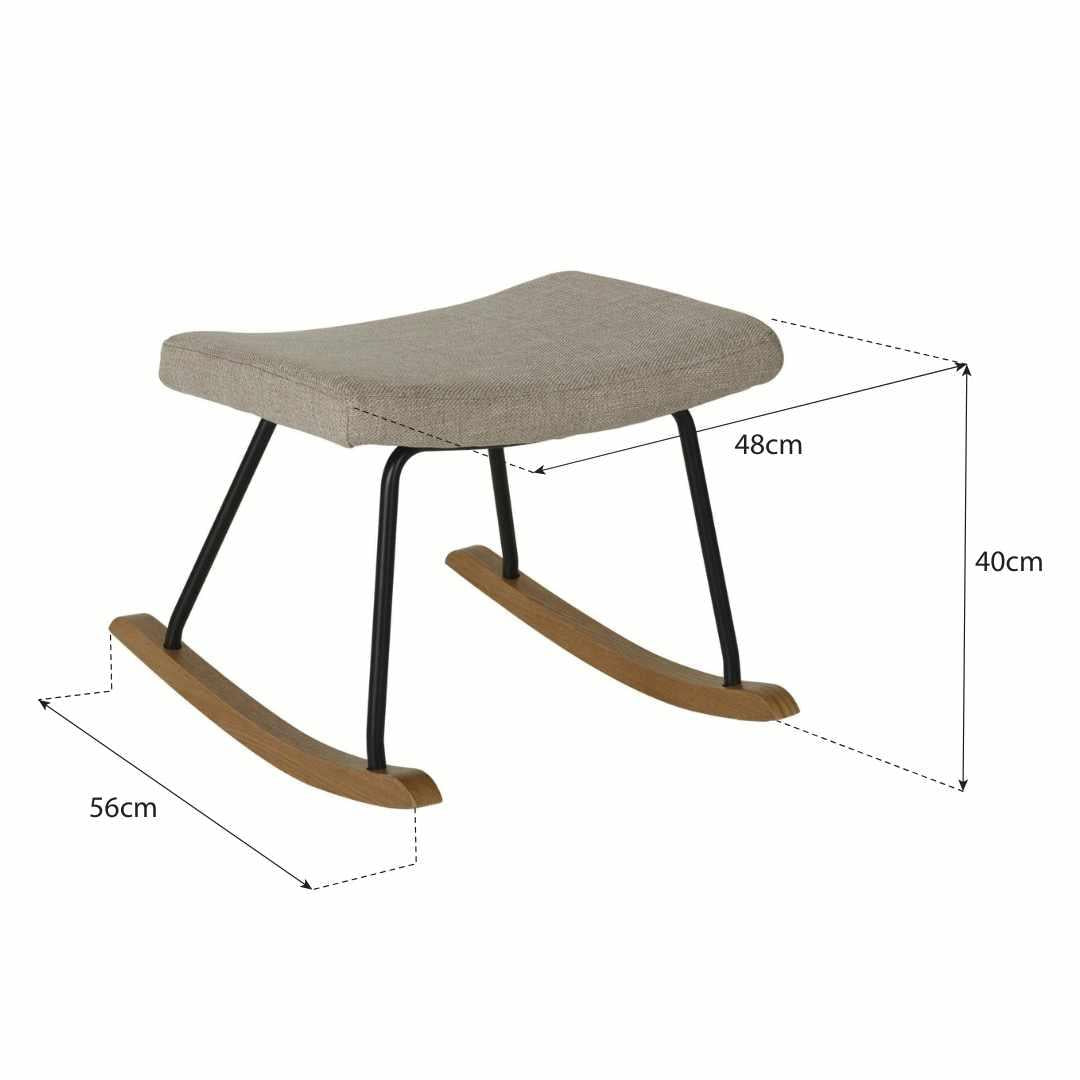 Quax Tabouret Fauteuil à bascule De Luxe Bison