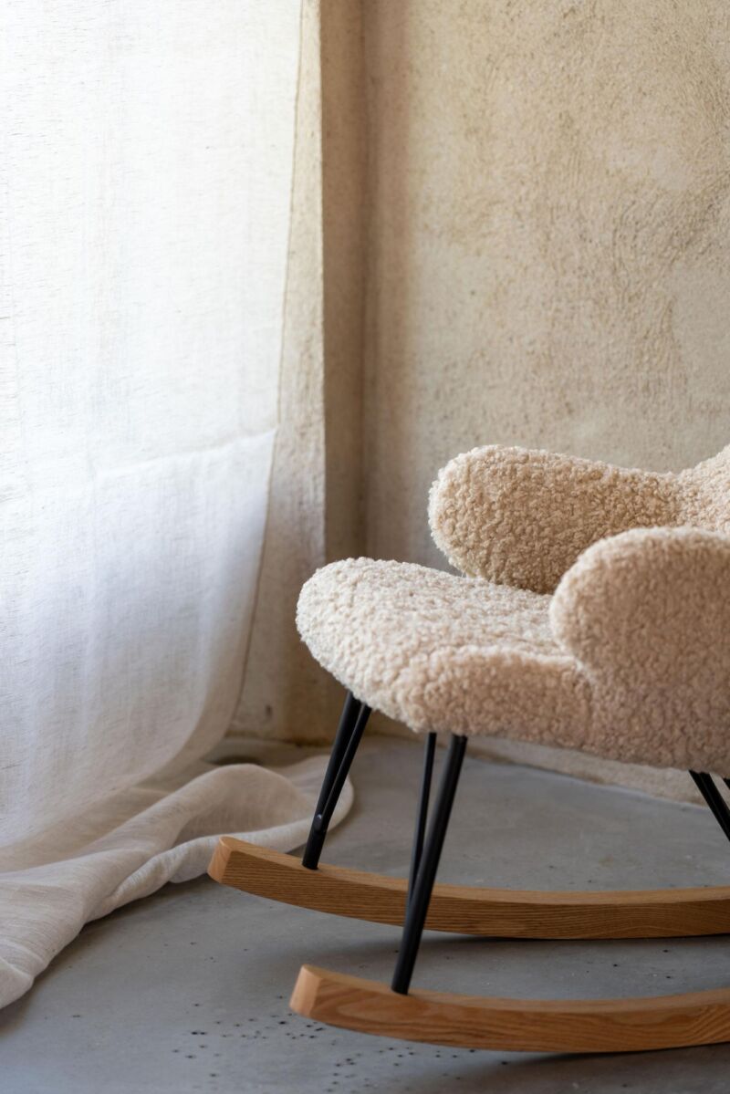 Quax Fauteuil à bascule / d'allaitement De Luxe Mouton