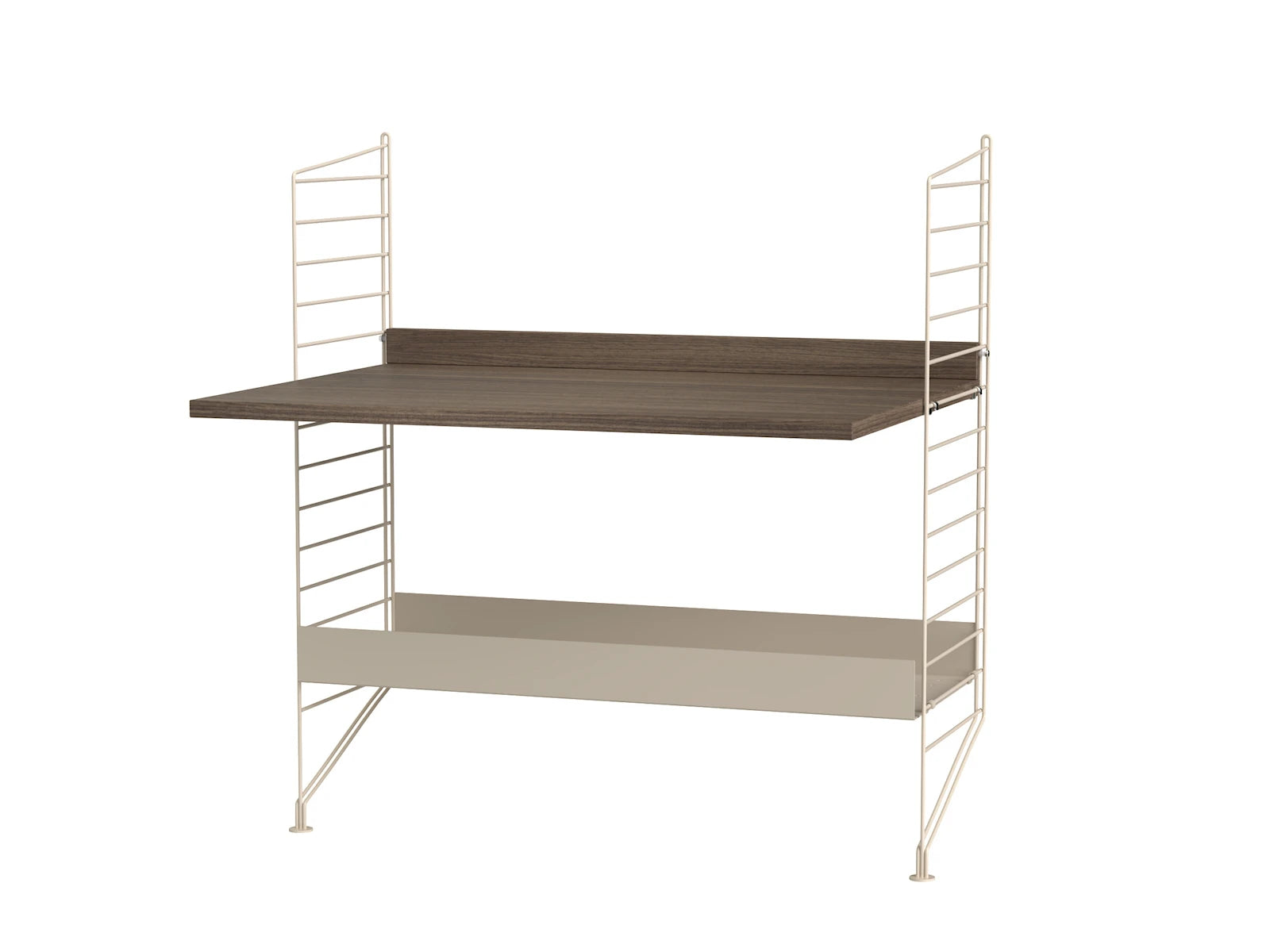 String Furniture Kinderzimmer A Beige / Nussbaum Regalsystem