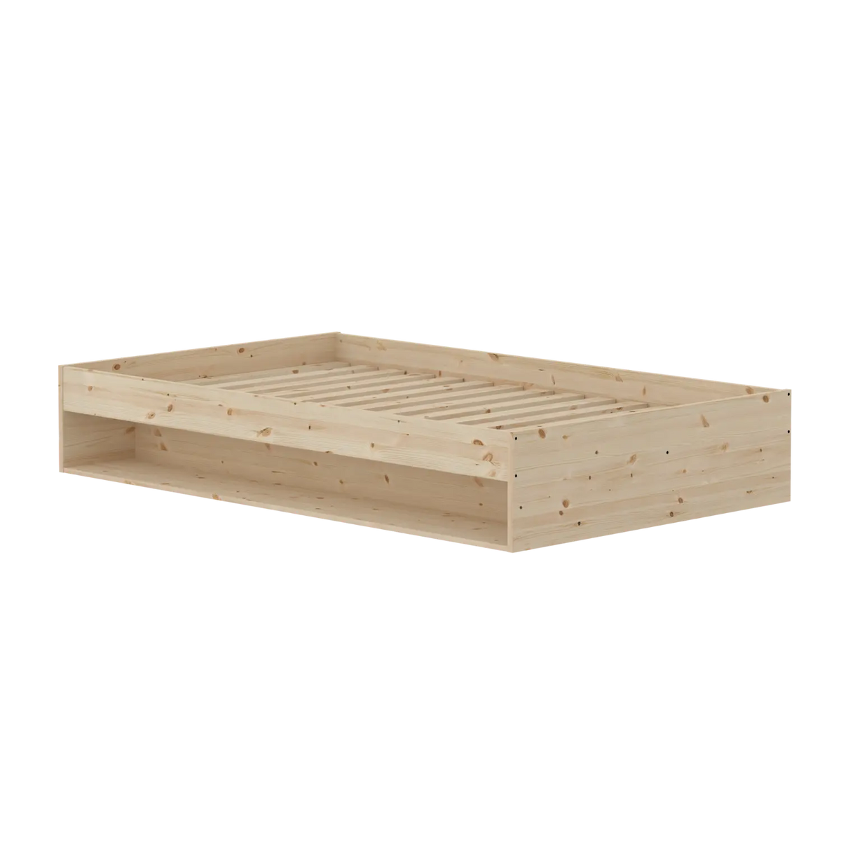 Flexa Grow Doppelbett mit Regal 120 x 200 cm Natur