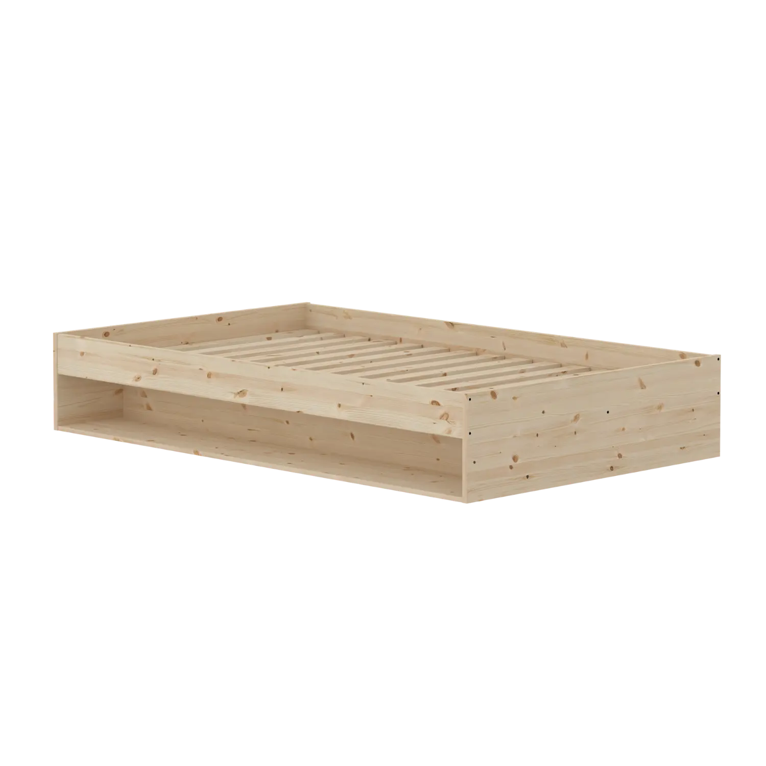 Flexa Grow Doppelbett mit Regal 120 x 200 cm Natur