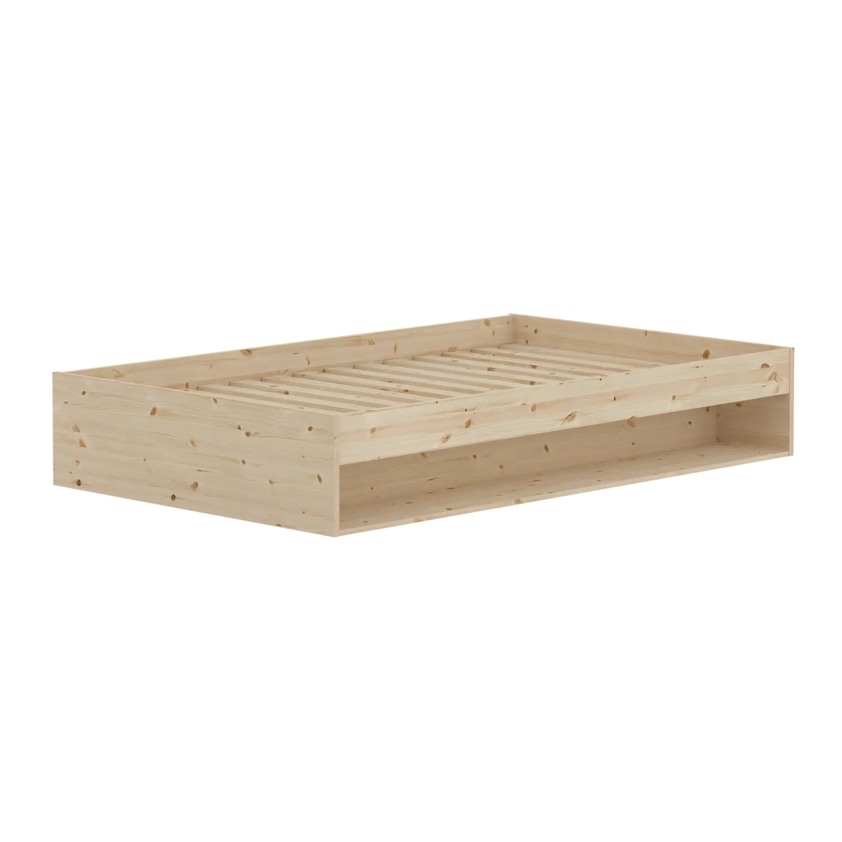 Flexa Grow Doppelbett mit Regal 120 x 200 cm Natur