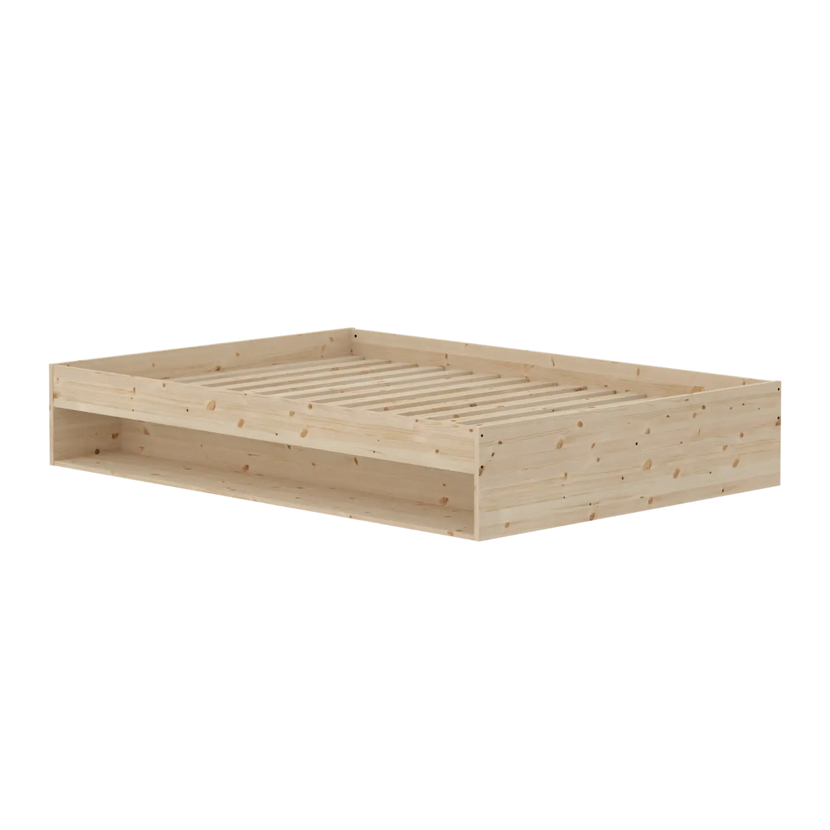 Flexa Grow Doppelbett mit Regal 140 x 200 cm Natur