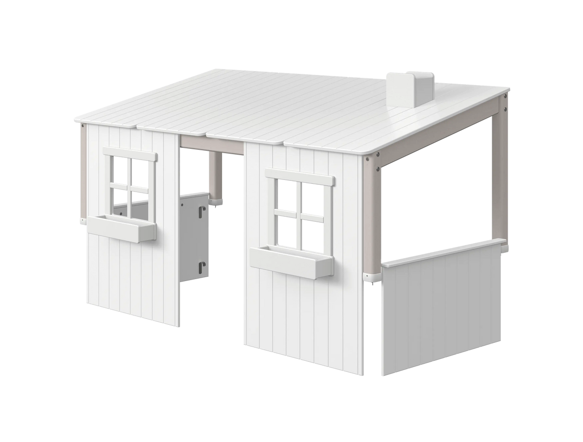 Flexa Classic Classic-Haus 90 x 200 cm Grey wash/Weiss