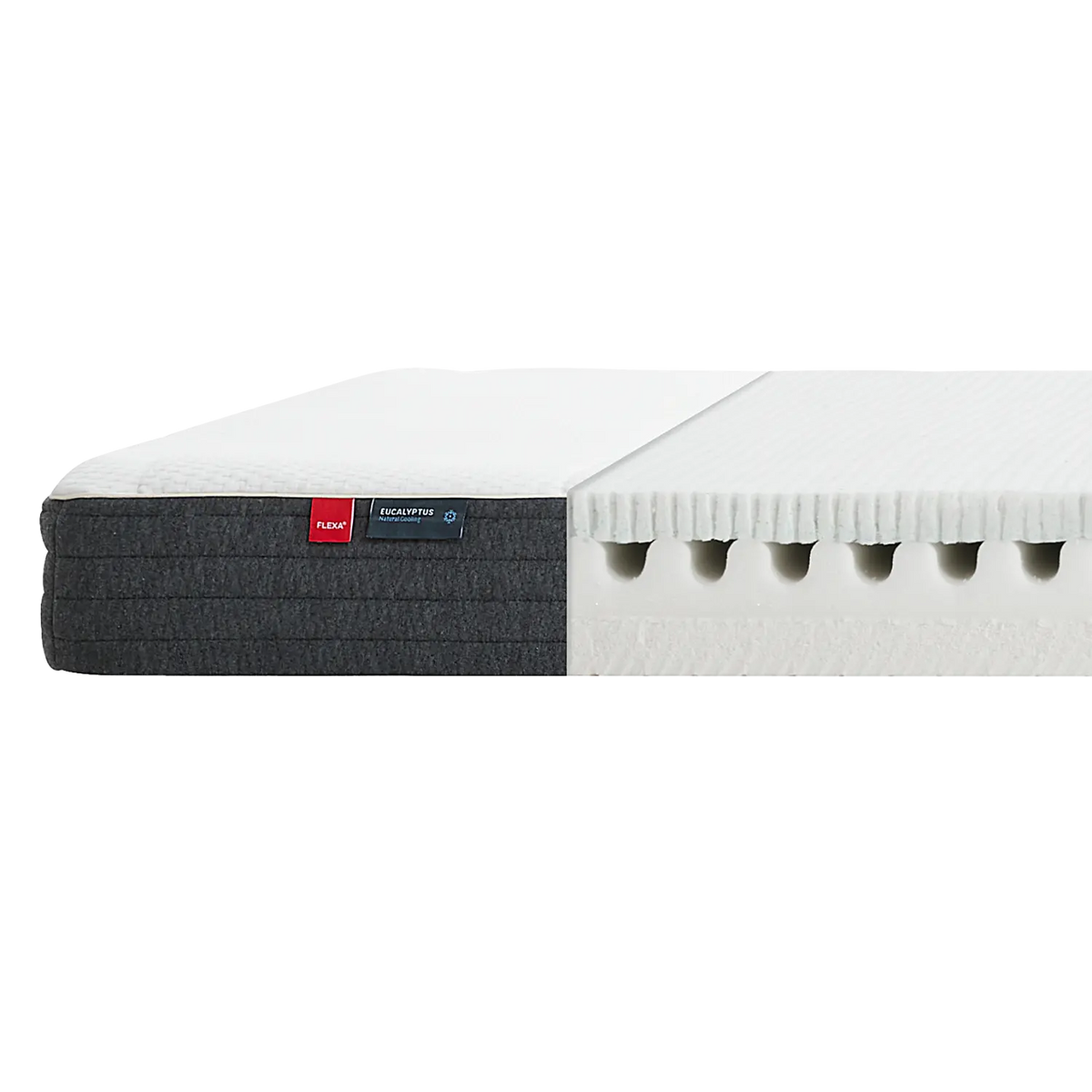 Flexa Sleep FLEXA Matratze, 190X140 Eukalyptusbezug 140 x 190 cm Weiss