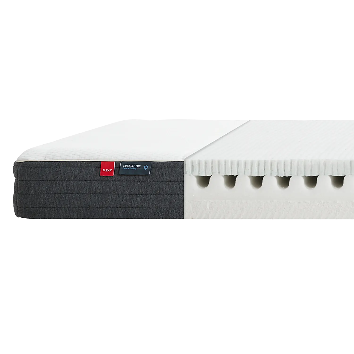 Flexa Sleep FLEXA Matratze, 190X140 Eukalyptusbezug 140 x 190 cm Weiss