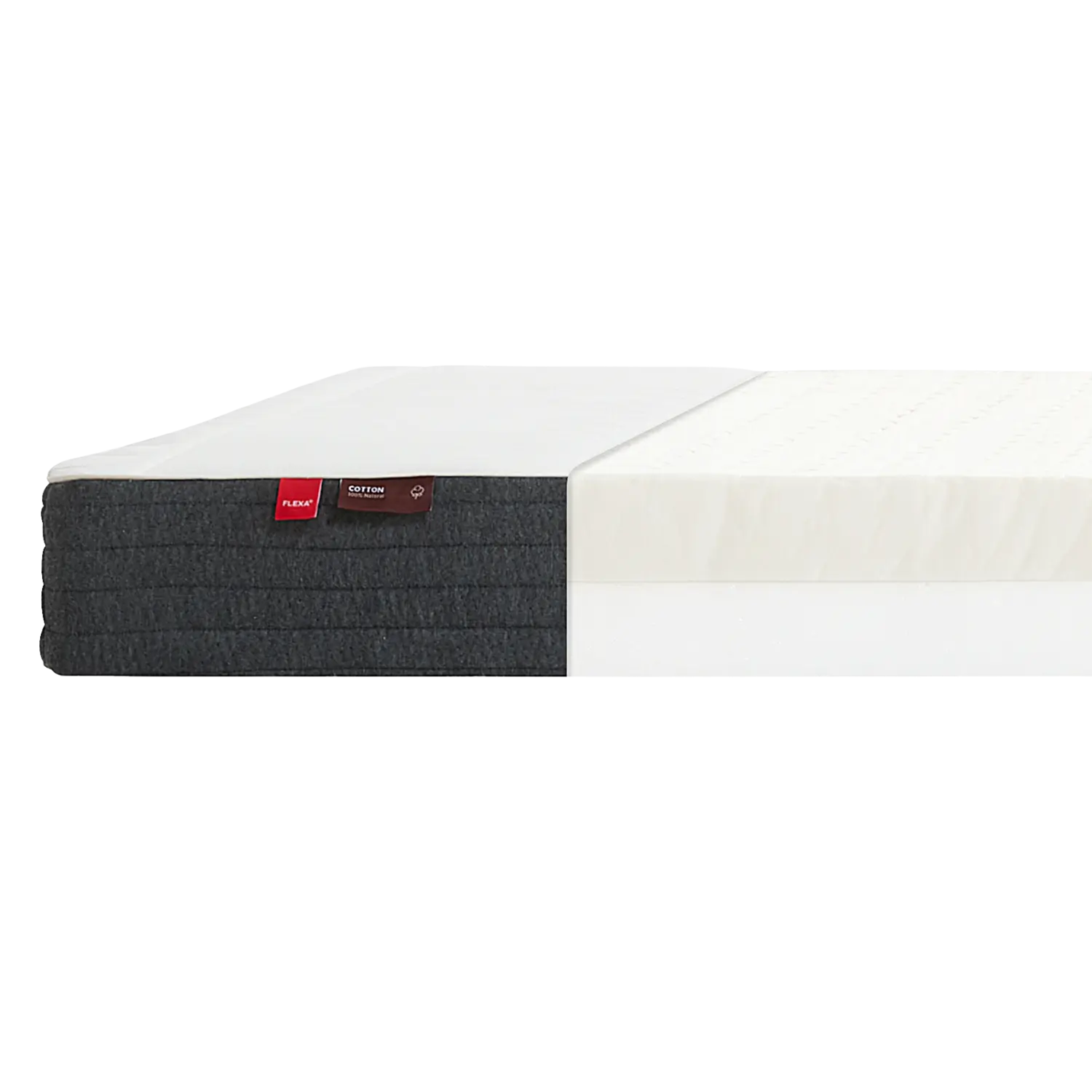 Flexa Sleep FLEXA Latexmatratze, 190X140 Baumwollbezug 140 x 190 cm Weiss