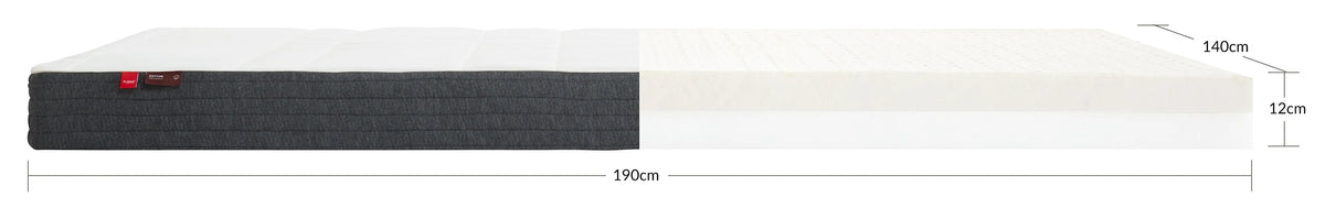 Flexa Sleep FLEXA Latexmatratze, 190X140 Baumwollbezug 140 x 190 cm Weiss