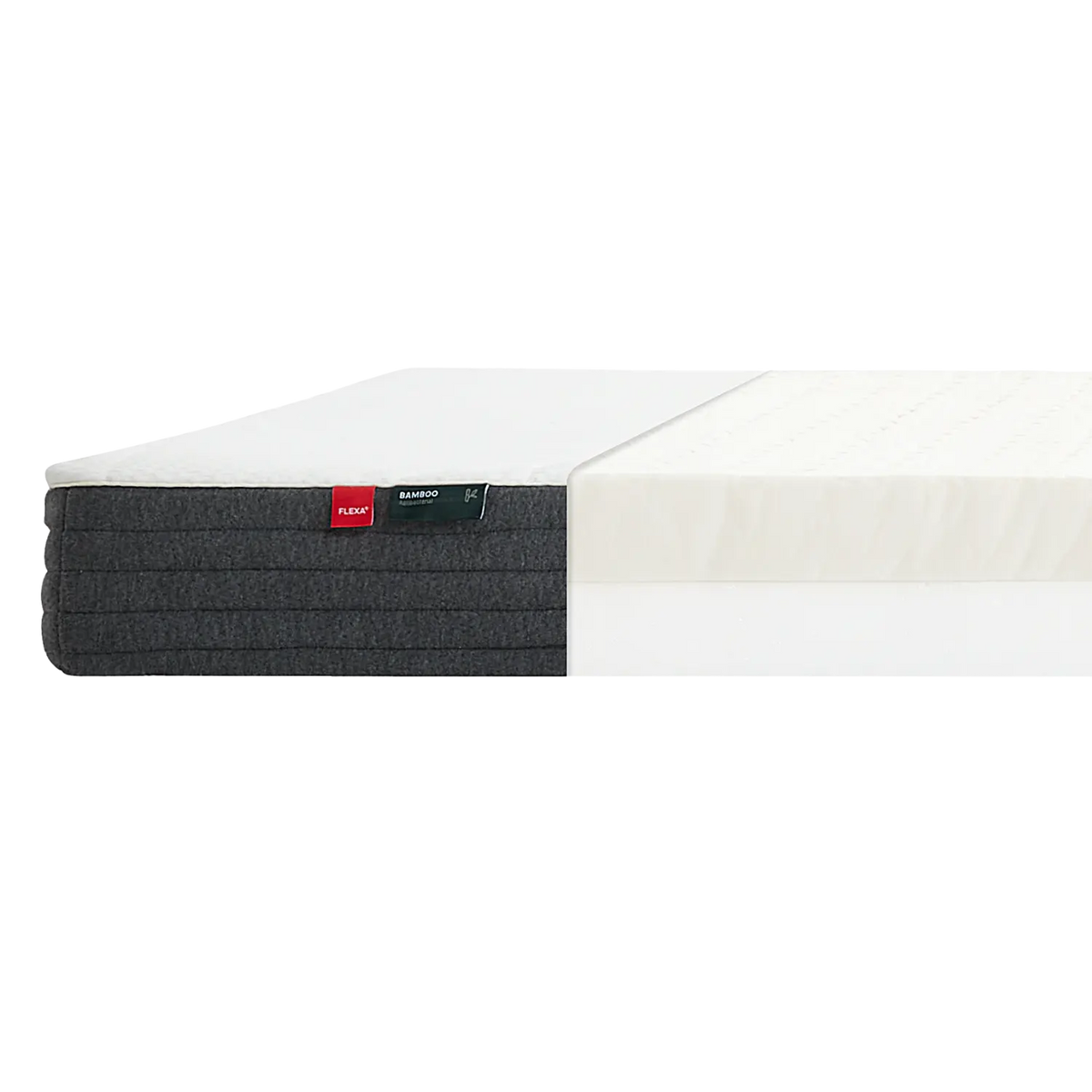 Flexa Sleep FLEXA Latexmatratze, 190X140 Bambusbezug 140 x 190 cm Weiss