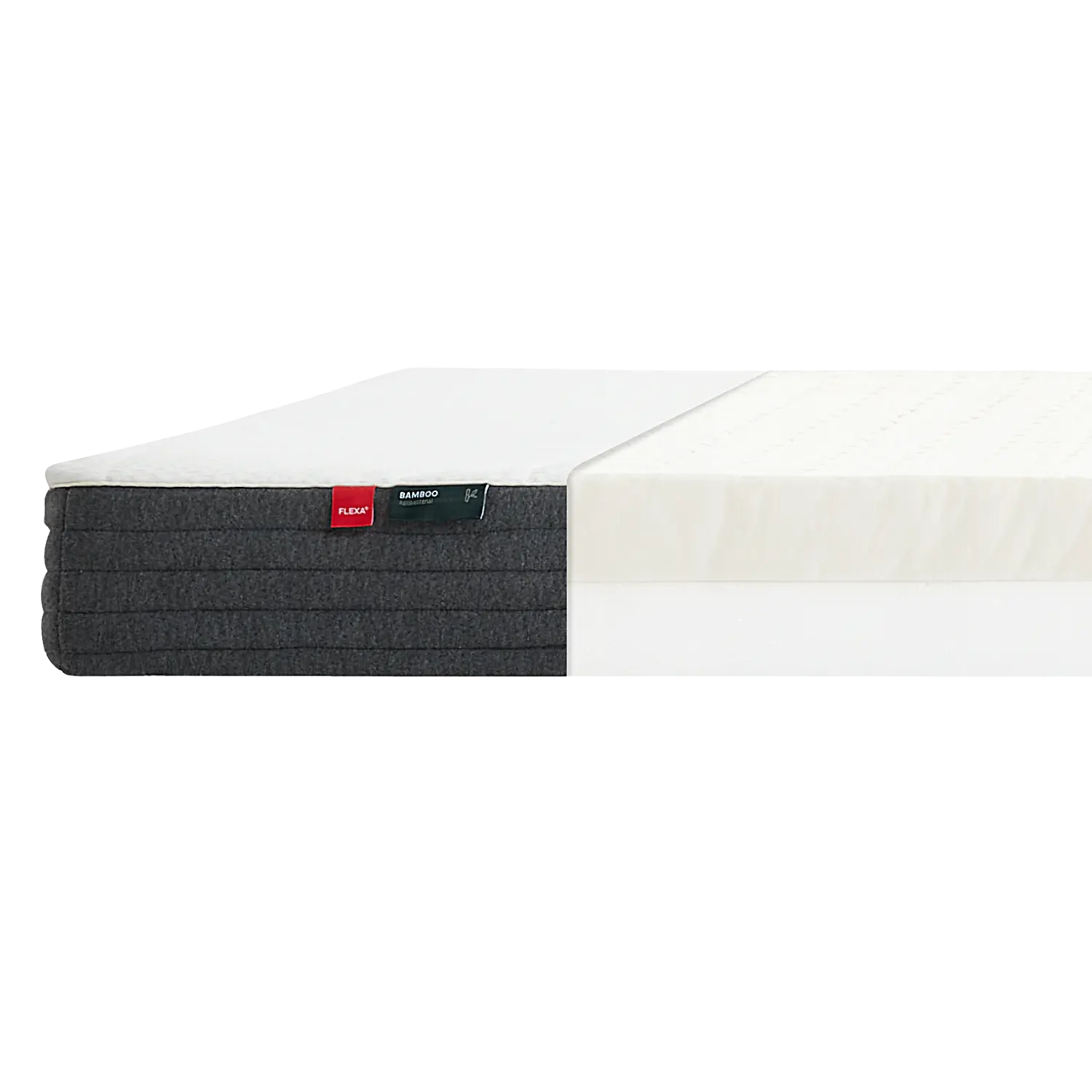 Flexa Sleep FLEXA Latexmatratze, 190X140 Bambusbezug 140 x 190 cm Weiss