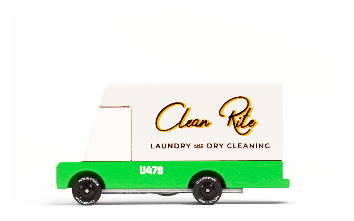 Candylab Toys laundry service van