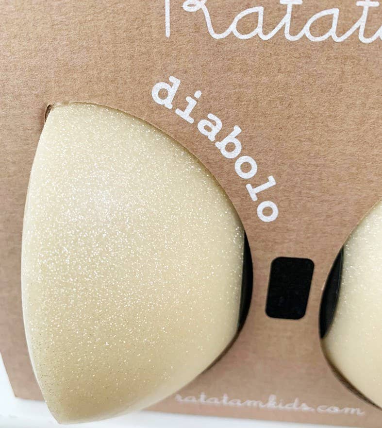 Beiger glitzernder Diabolo