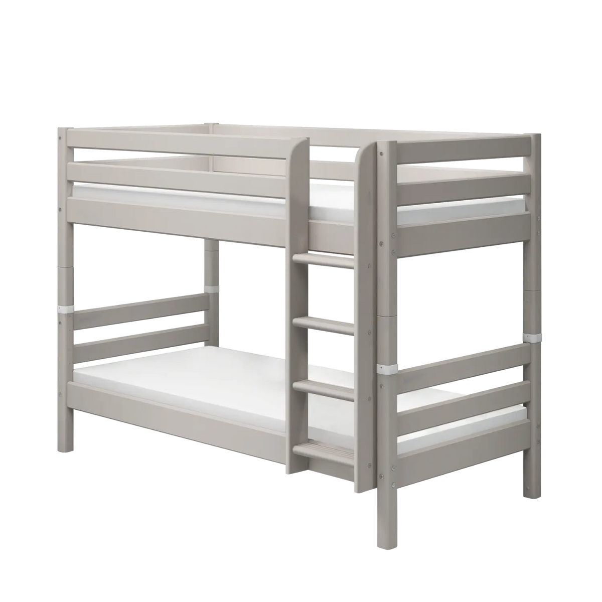 Flexa Classic Etagenbett mit senkrechter Leiter 90 x 200 cm Grey washed