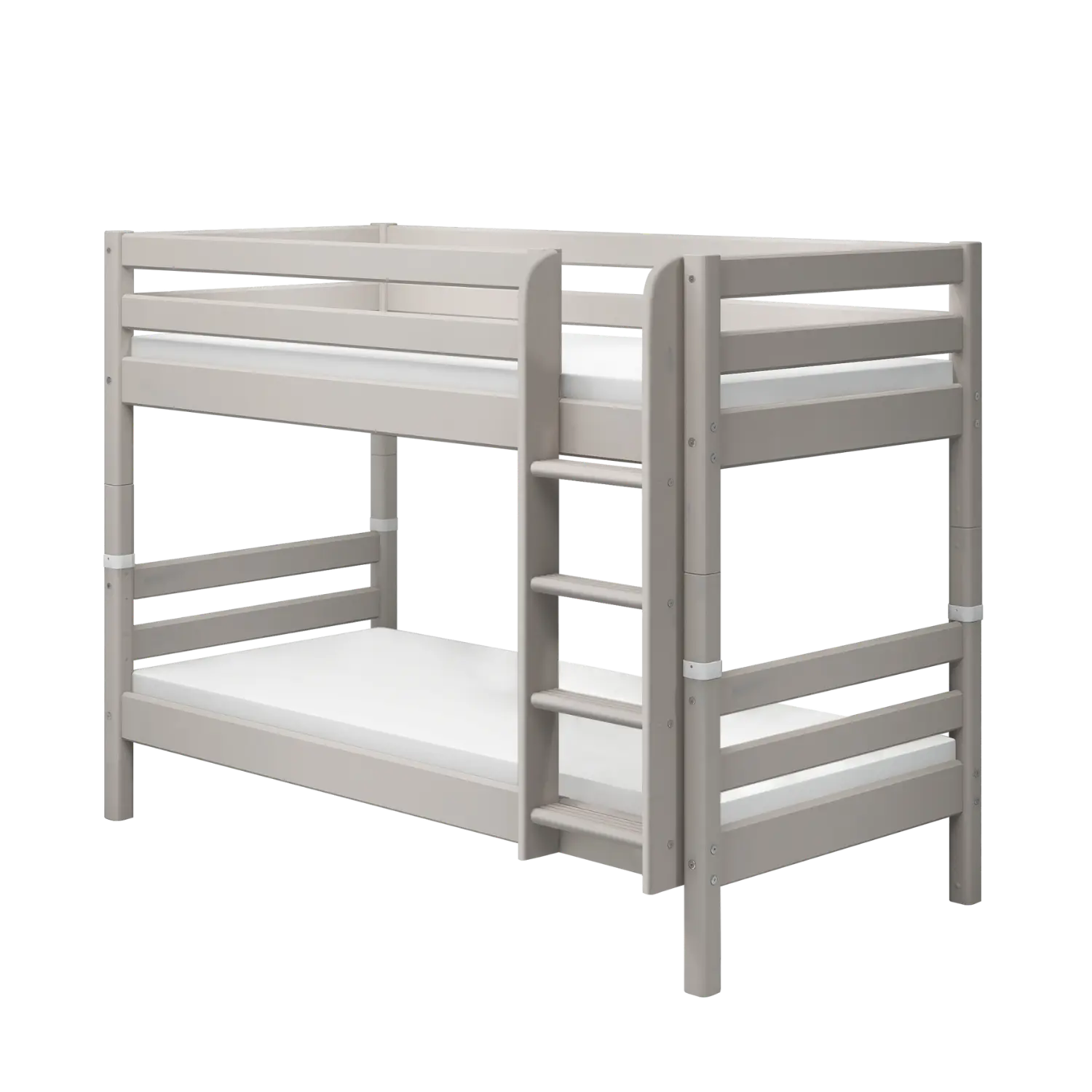 Flexa Classic Etagenbett mit senkrechter Leiter 90 x 200 cm Grey washed