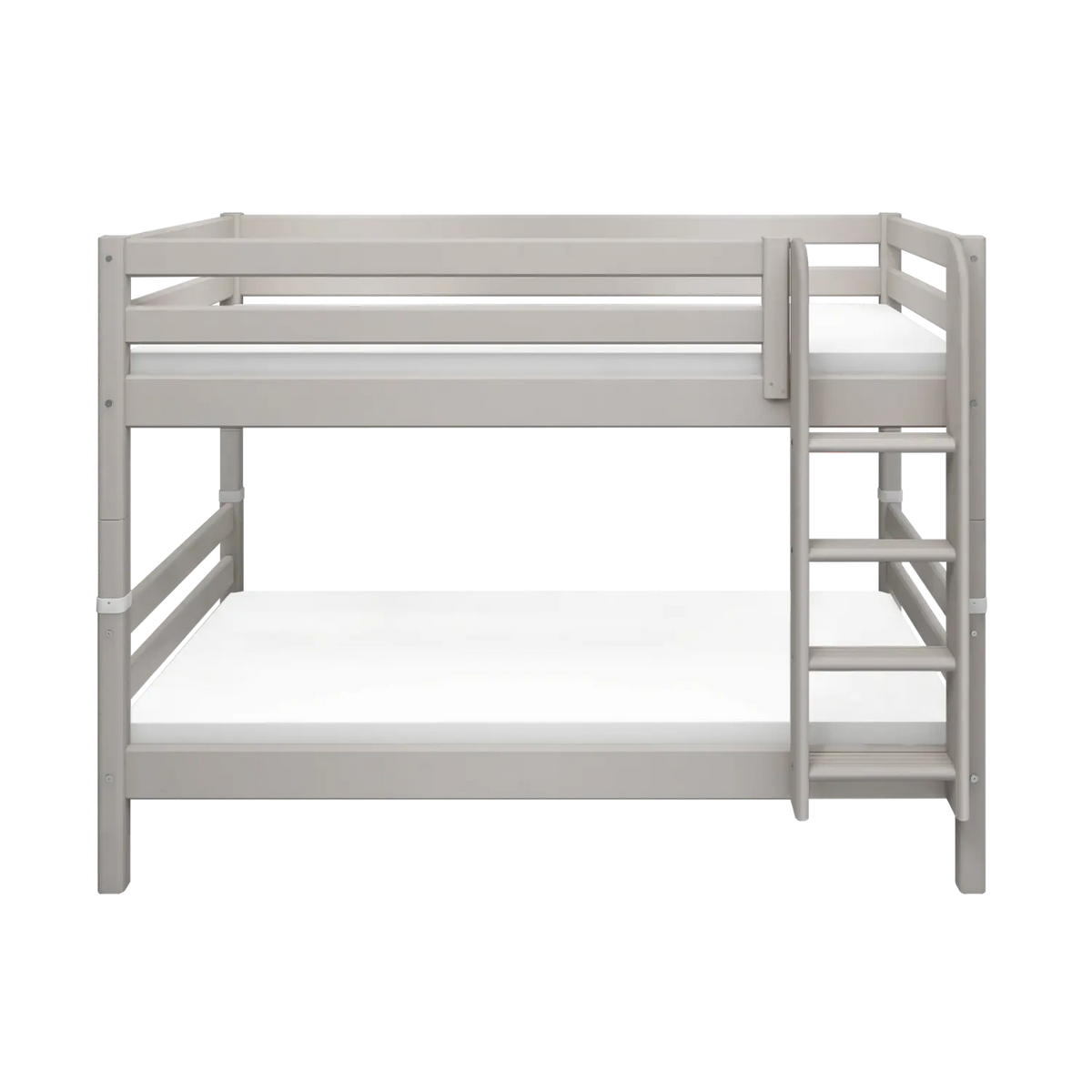 Flexa Classic Etagenbett mit senkrechter Leiter 90 x 200 cm Grey washed