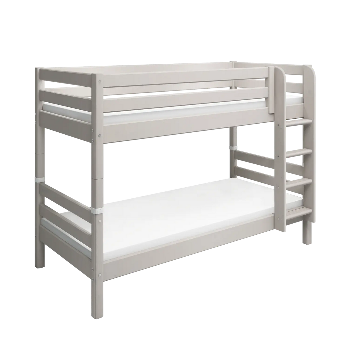 Flexa Classic Etagenbett mit senkrechter Leiter 90 x 200 cm Grey washed