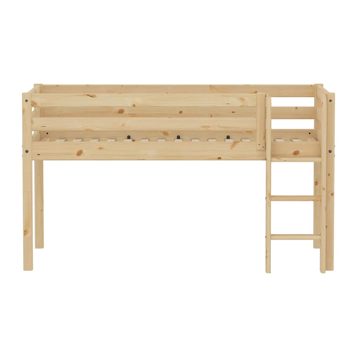 Flexa Raw Halbhohes Bett 90 x 200 cm Natur