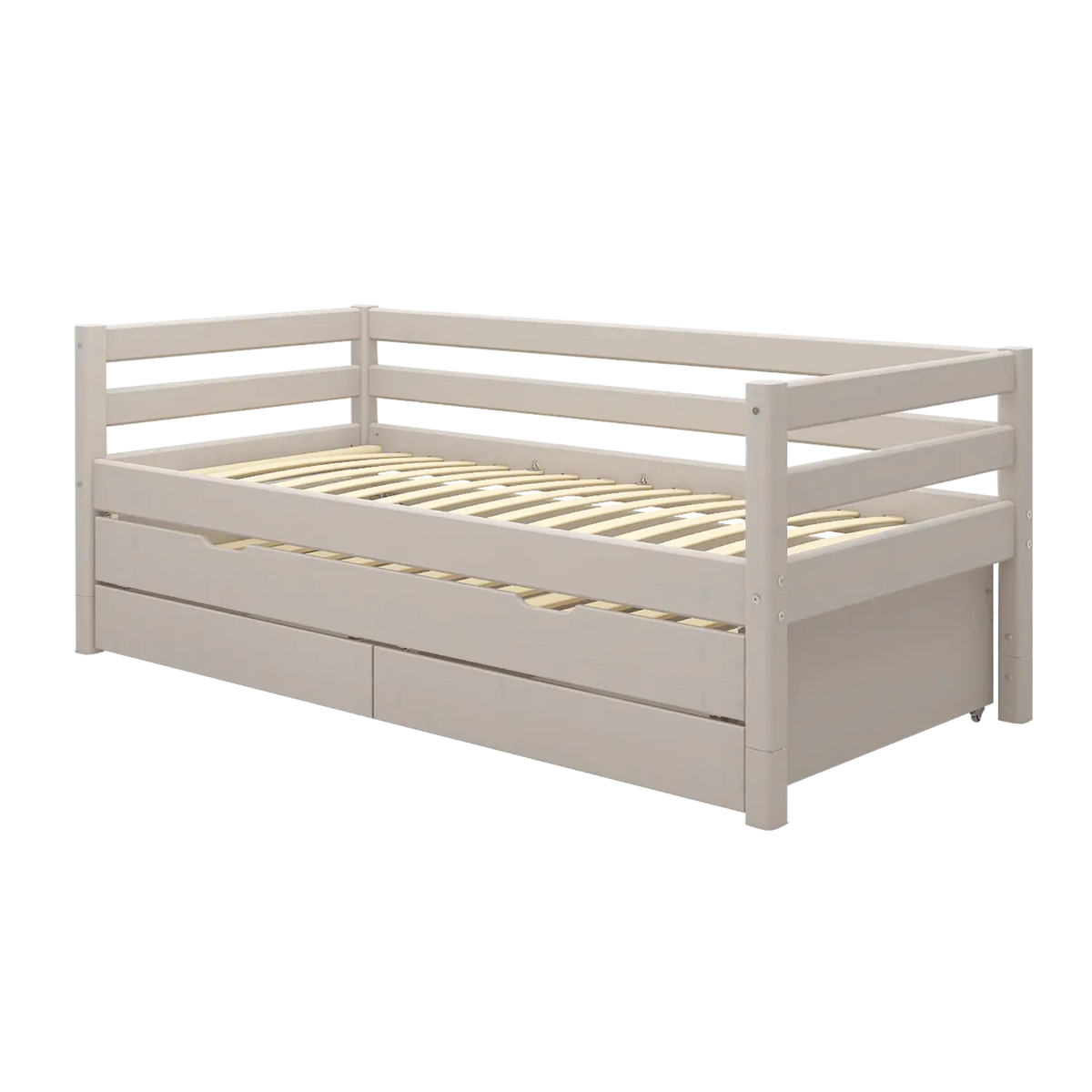 Flexa Classic Einzelbett mit 2 Schubladen 90 x 200 cm Grey washed