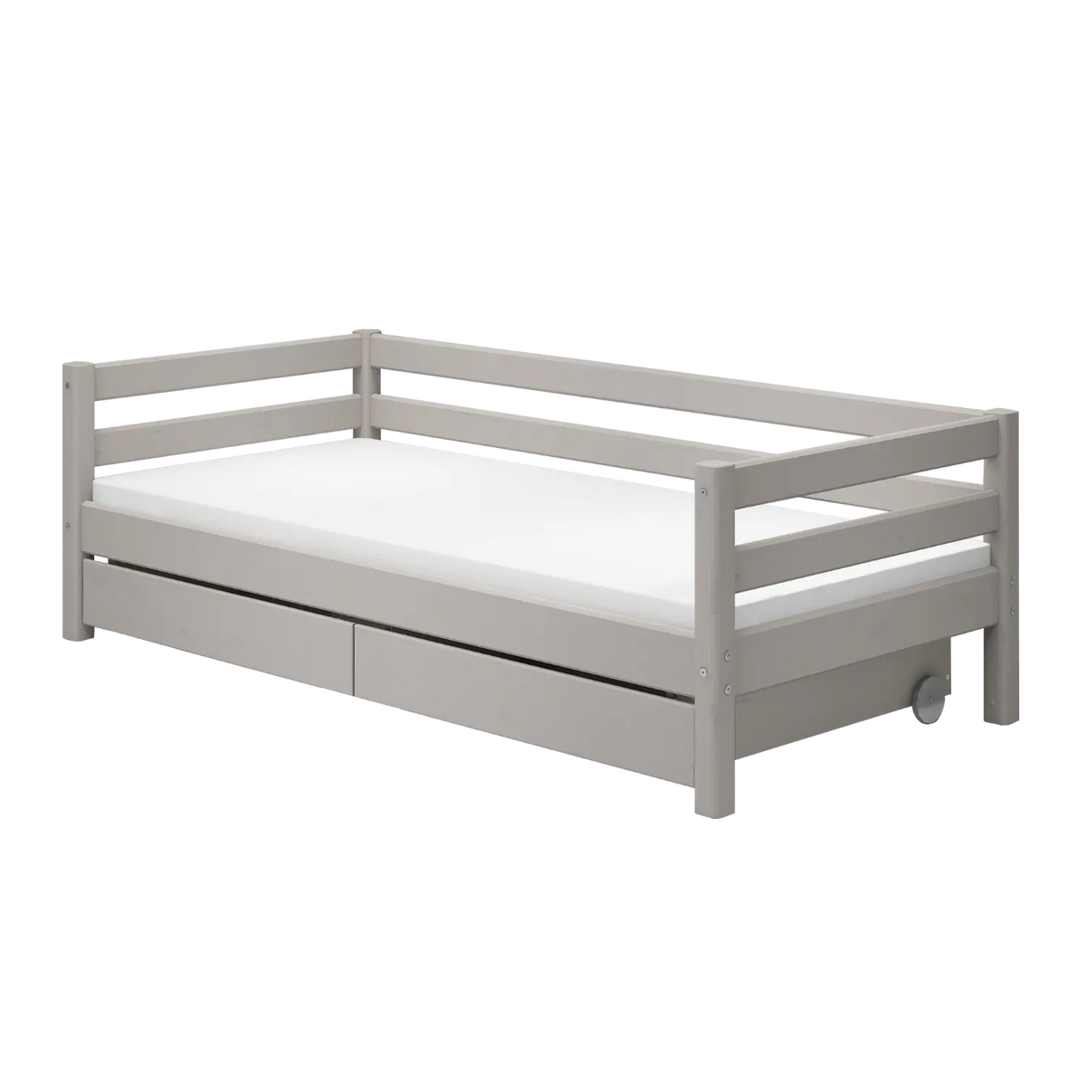 Flexa Classic Einzelbett mit 2 Schubladen 90 x 200 cm Grey washed