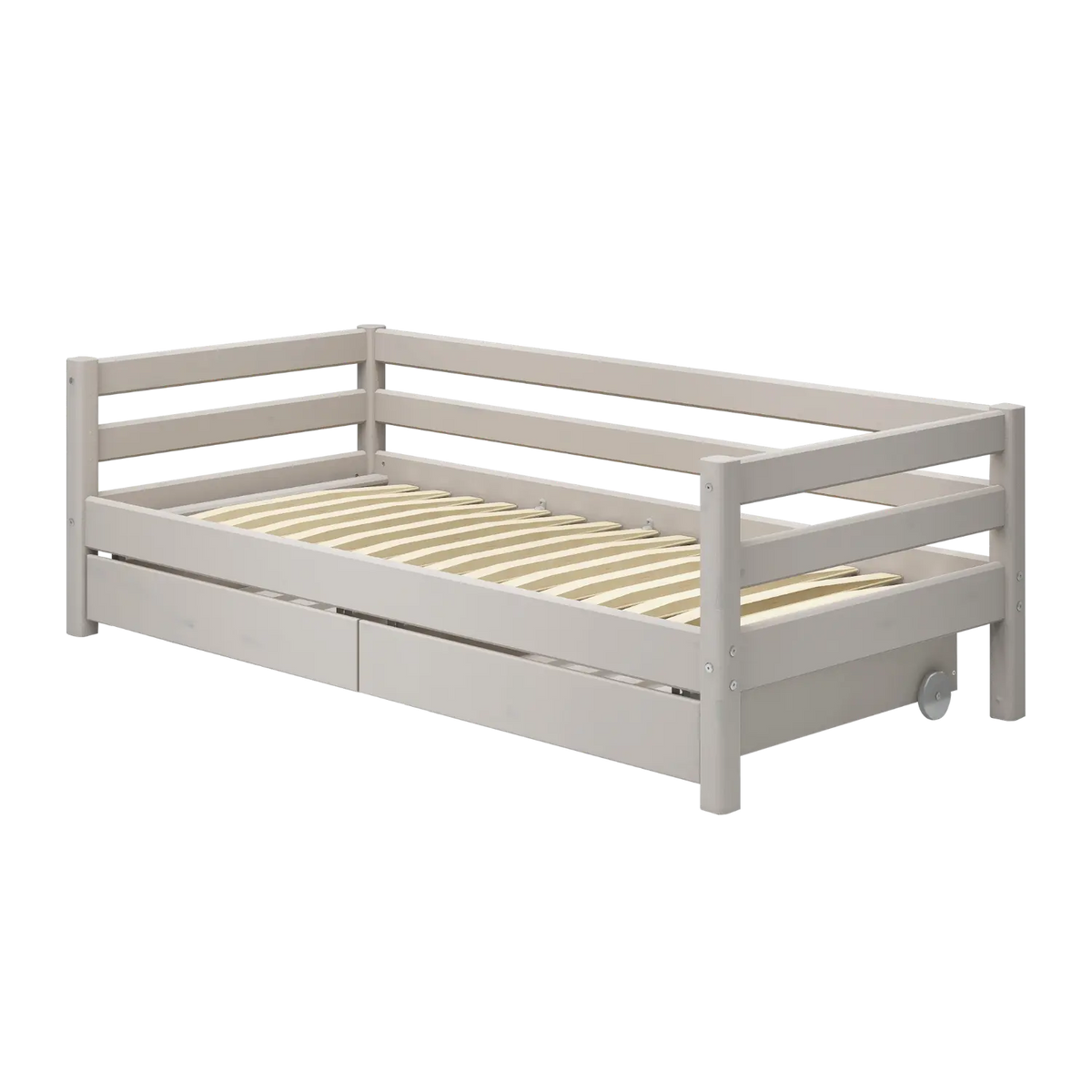 Flexa Classic Einzelbett mit 2 Schubladen 90 x 200 cm Grey washed