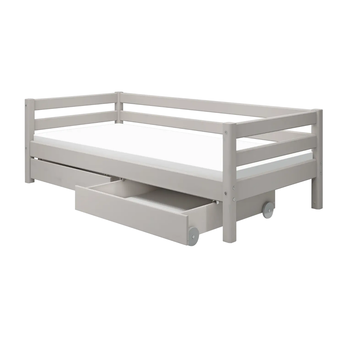 Flexa Classic Einzelbett mit 2 Schubladen 90 x 200 cm Grey washed