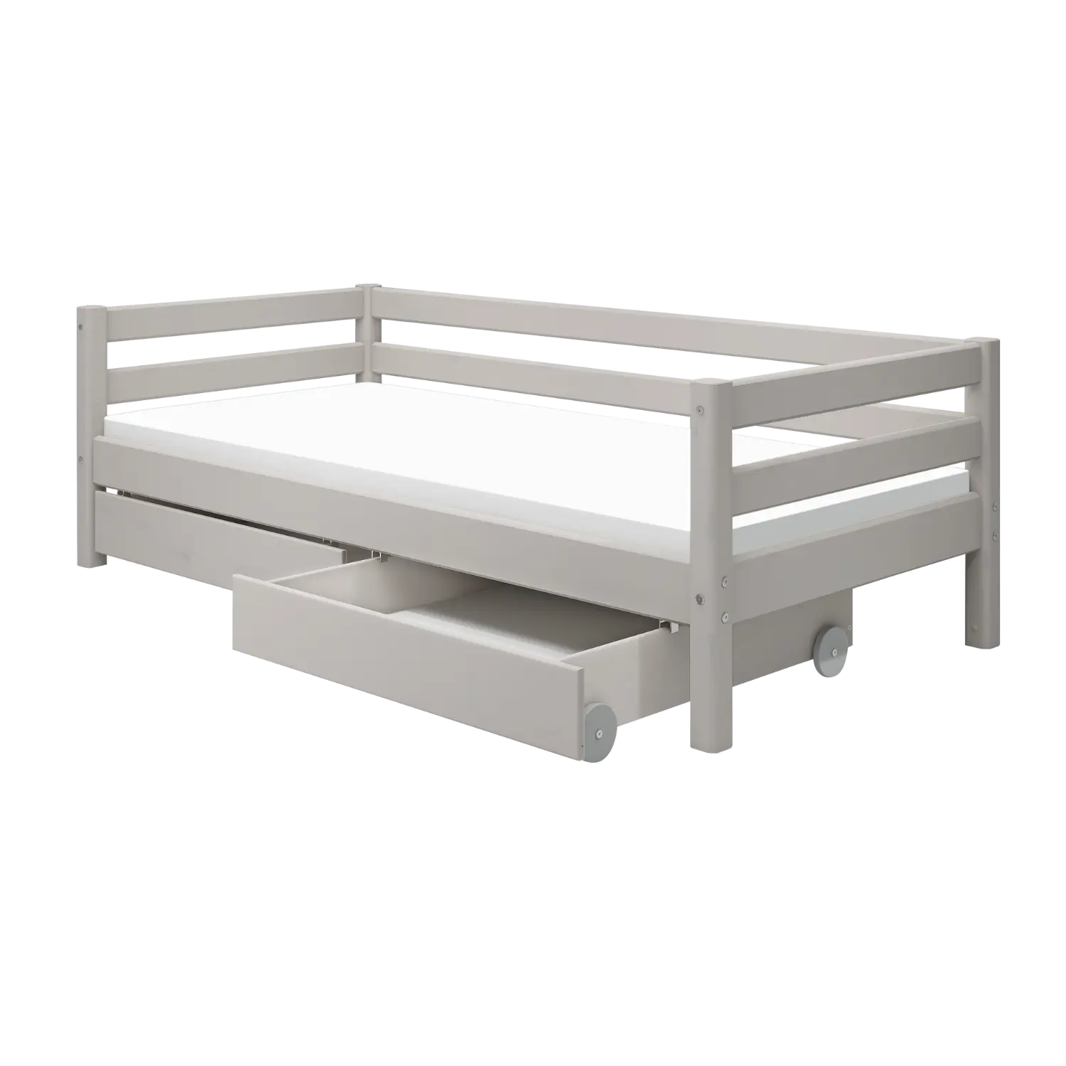 Flexa Classic Einzelbett mit 2 Schubladen 90 x 200 cm Grey washed