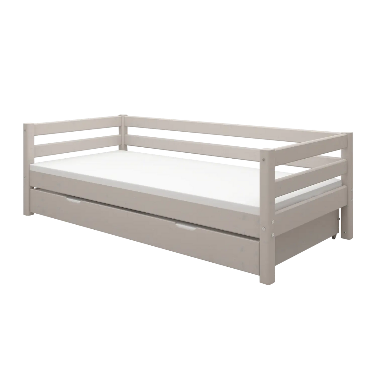 Flexa Classic Einzelbett mit Ausziehbett 90 x 200 cm Grey washed
