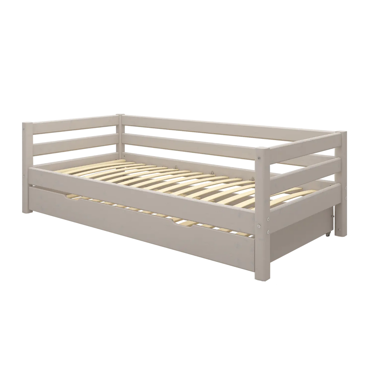 Flexa Classic Einzelbett mit Ausziehbett 90 x 200 cm Grey washed