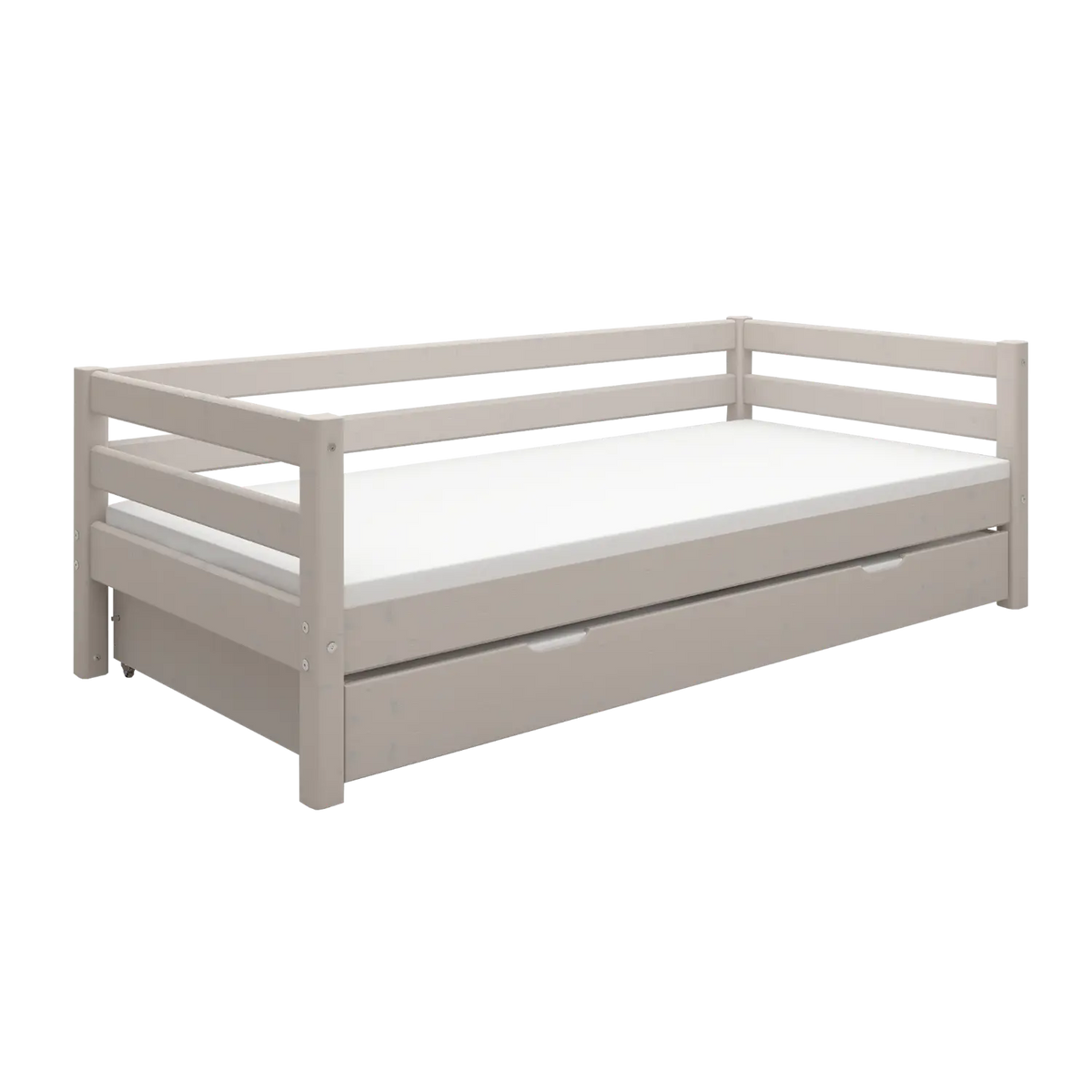 Flexa Classic Einzelbett mit Ausziehbett 90 x 200 cm Grey washed