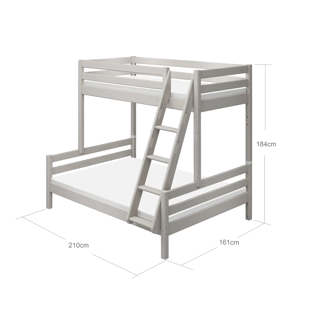 Flexa Classic Familienbett 90 x 200 cm Grey washed