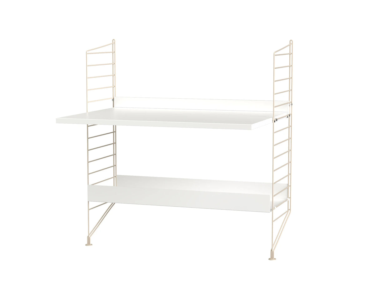 String Furniture Kinderzimmer A Beige / Weiss Regalsystem