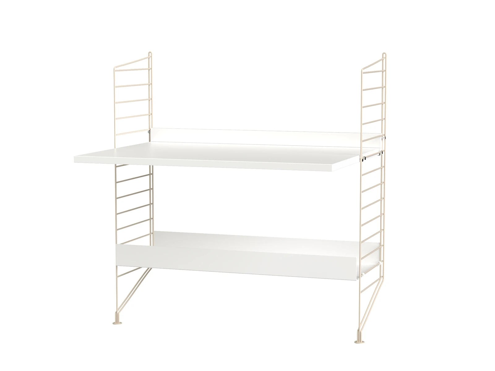 String Furniture Kinderzimmer A Beige / Weiss Regalsystem