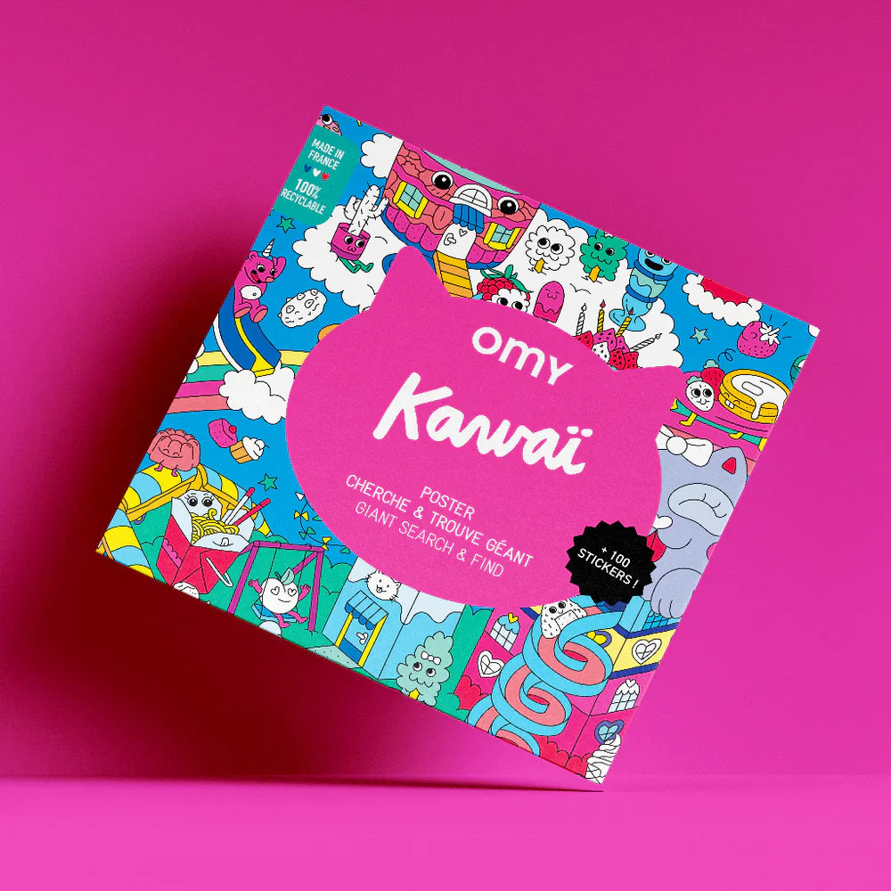OMY Poster de recherche et de découverte Kawaii