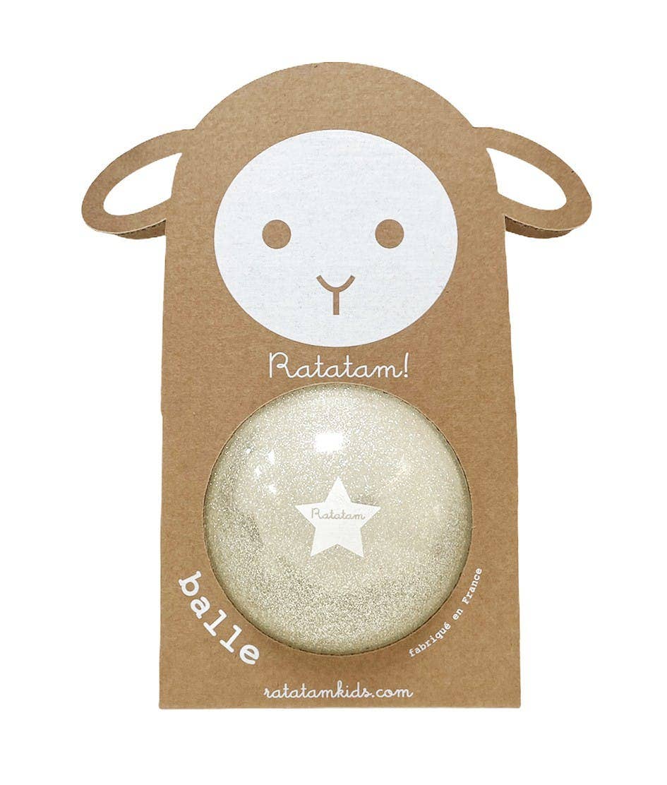 Ratatam small silver sheep glitter balloon 10 cm