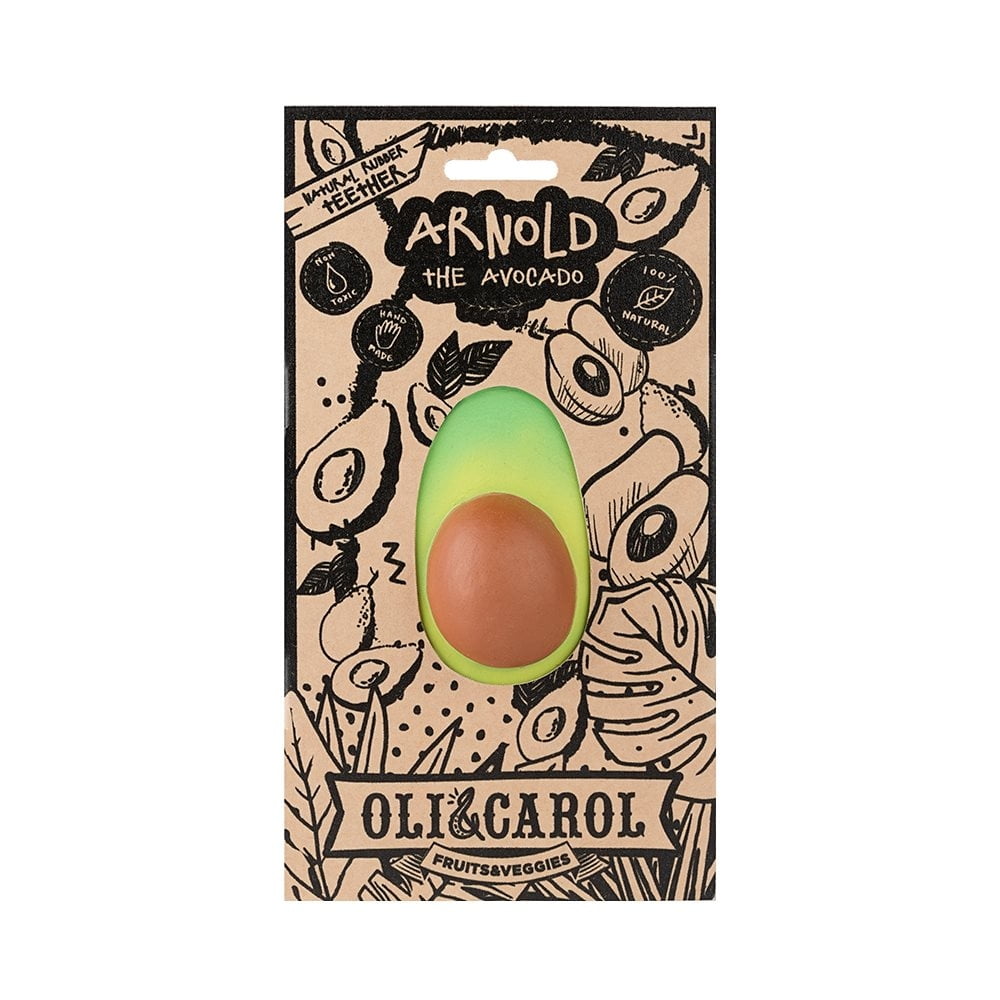 Oli & Carol Arnold the avocado teething ring & bath toy