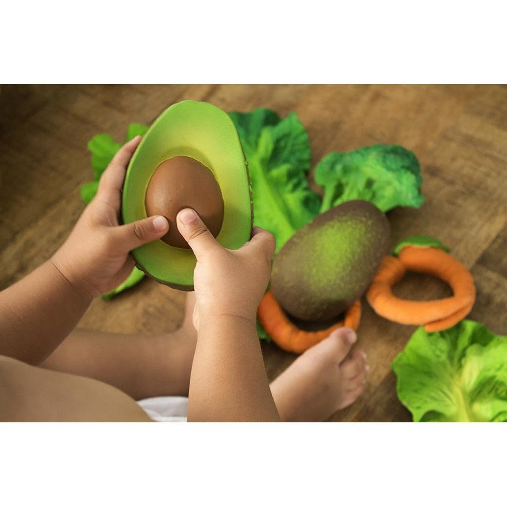 Oli & Carol Arnold the avocado teething ring & bath toy