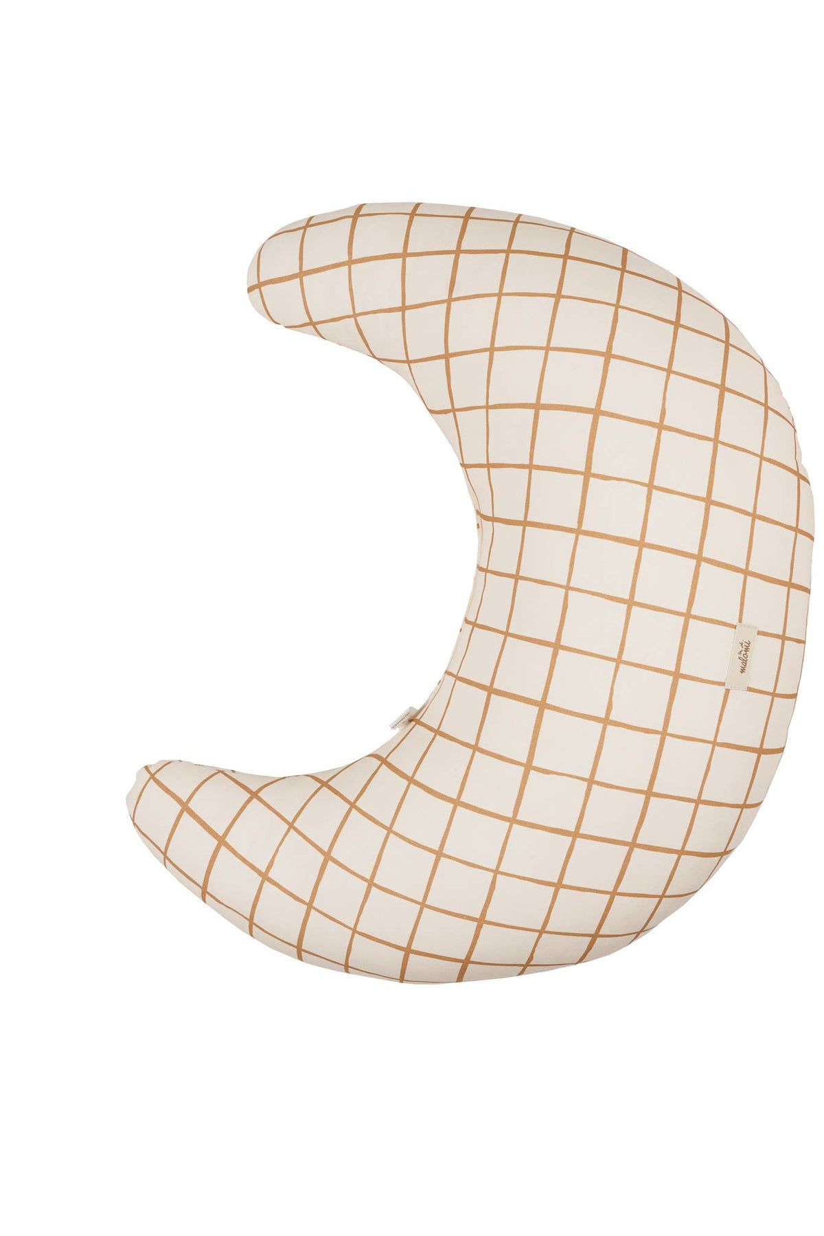 Malomi Kids nursing cushion with camel check pattern