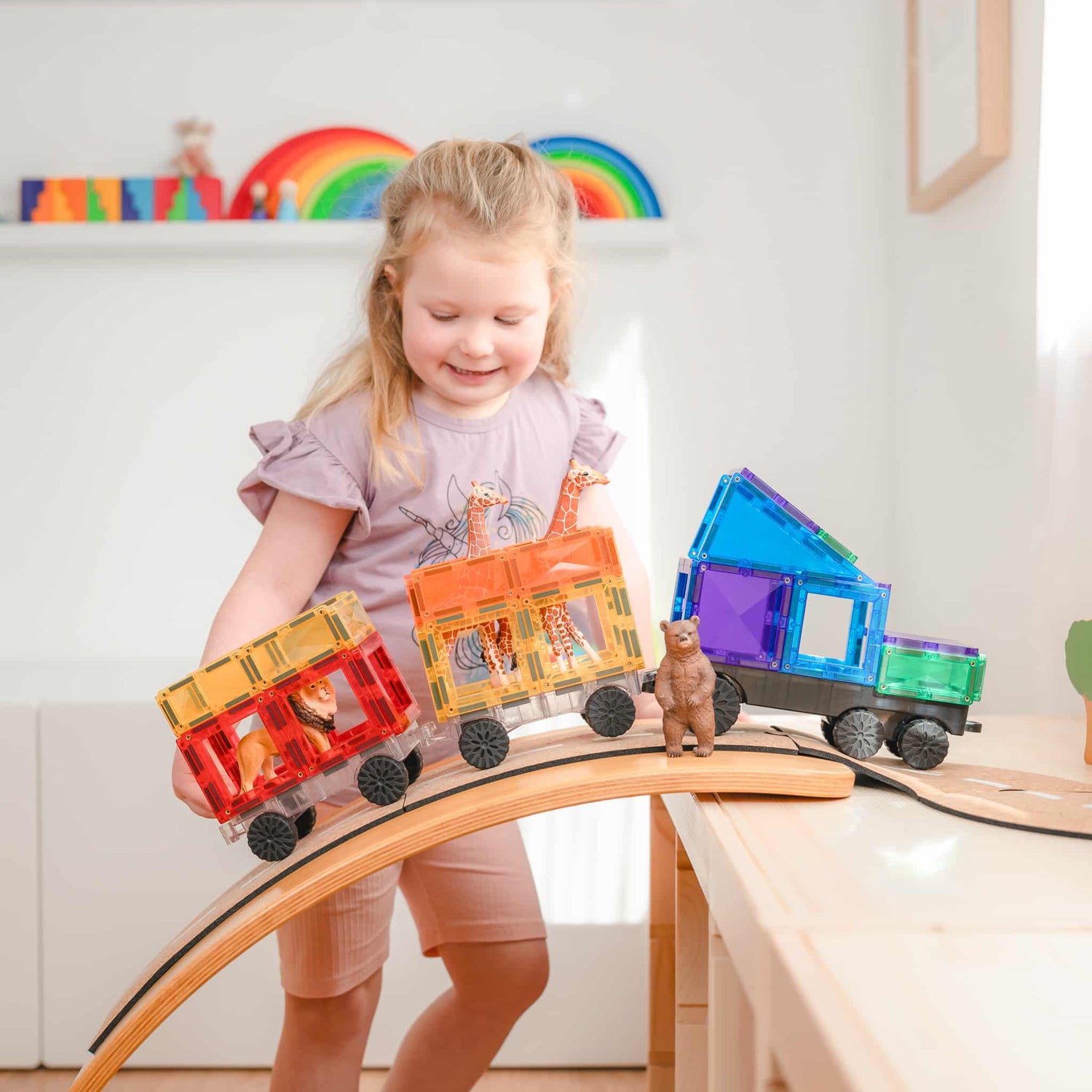 Connetix 50 Teile Transport Pack – Kreatives Bauen &amp; Fahrzeugspass für Kinder