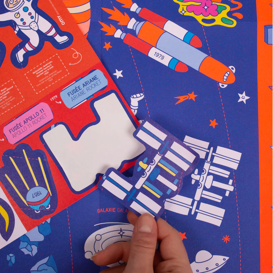 OMY poster solar system with 60 stickers