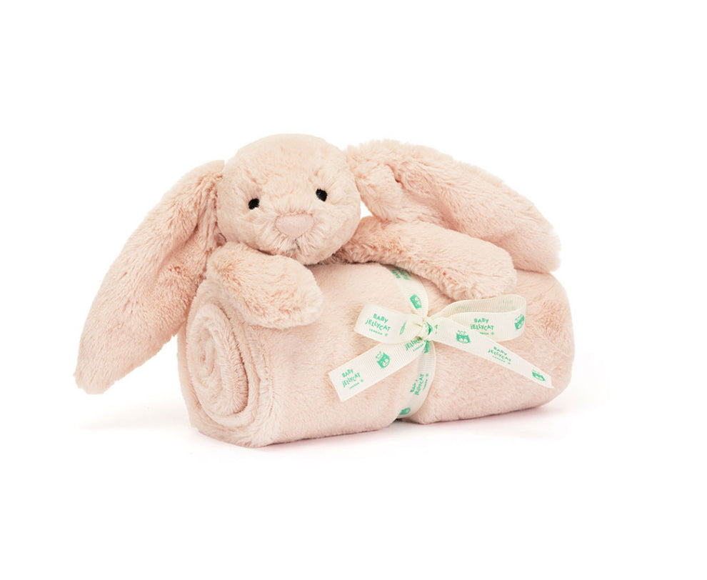 Jellycat Bashful Lapin Blush Couverture douillette