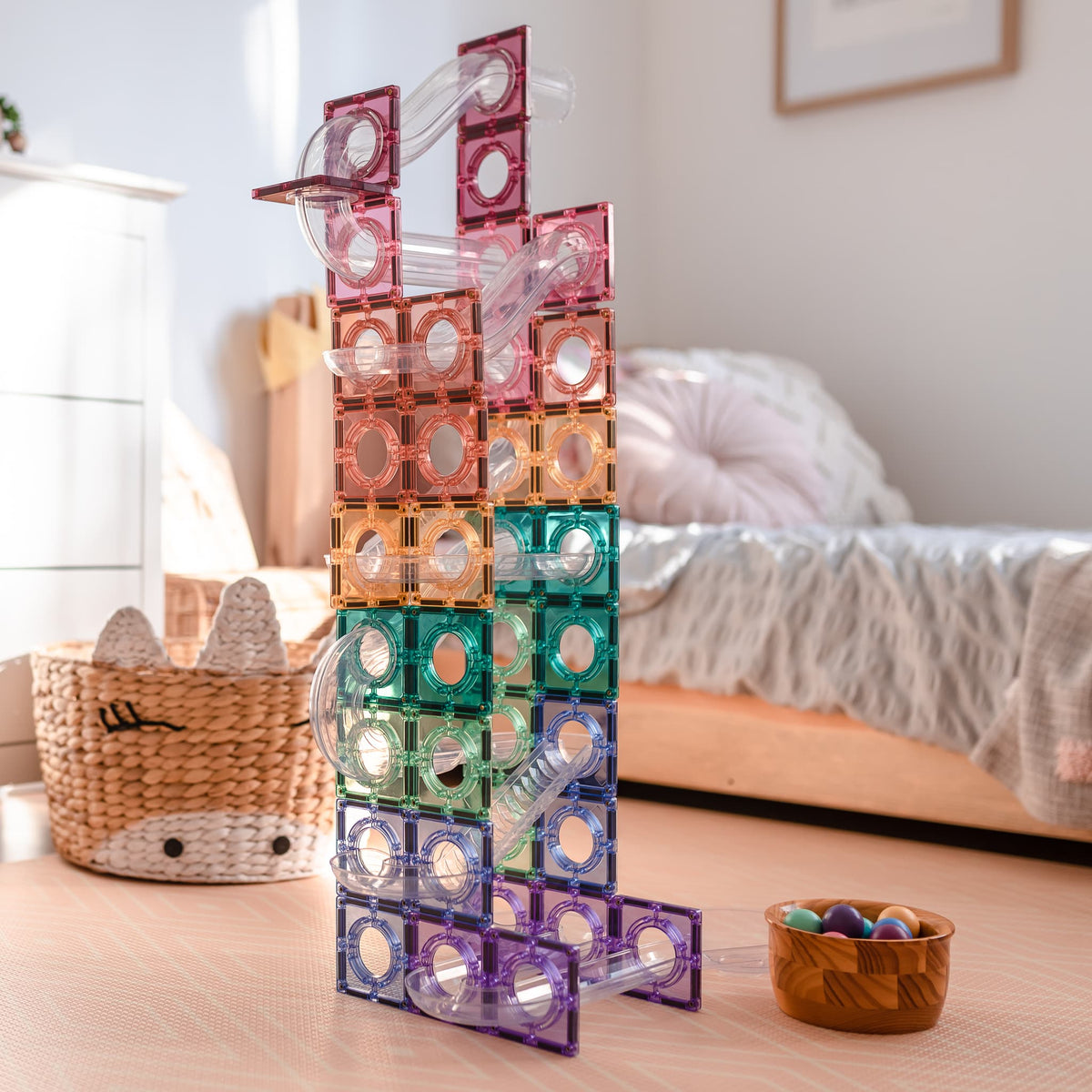 Connetix 106 pieces Pastel Ball Run Pack