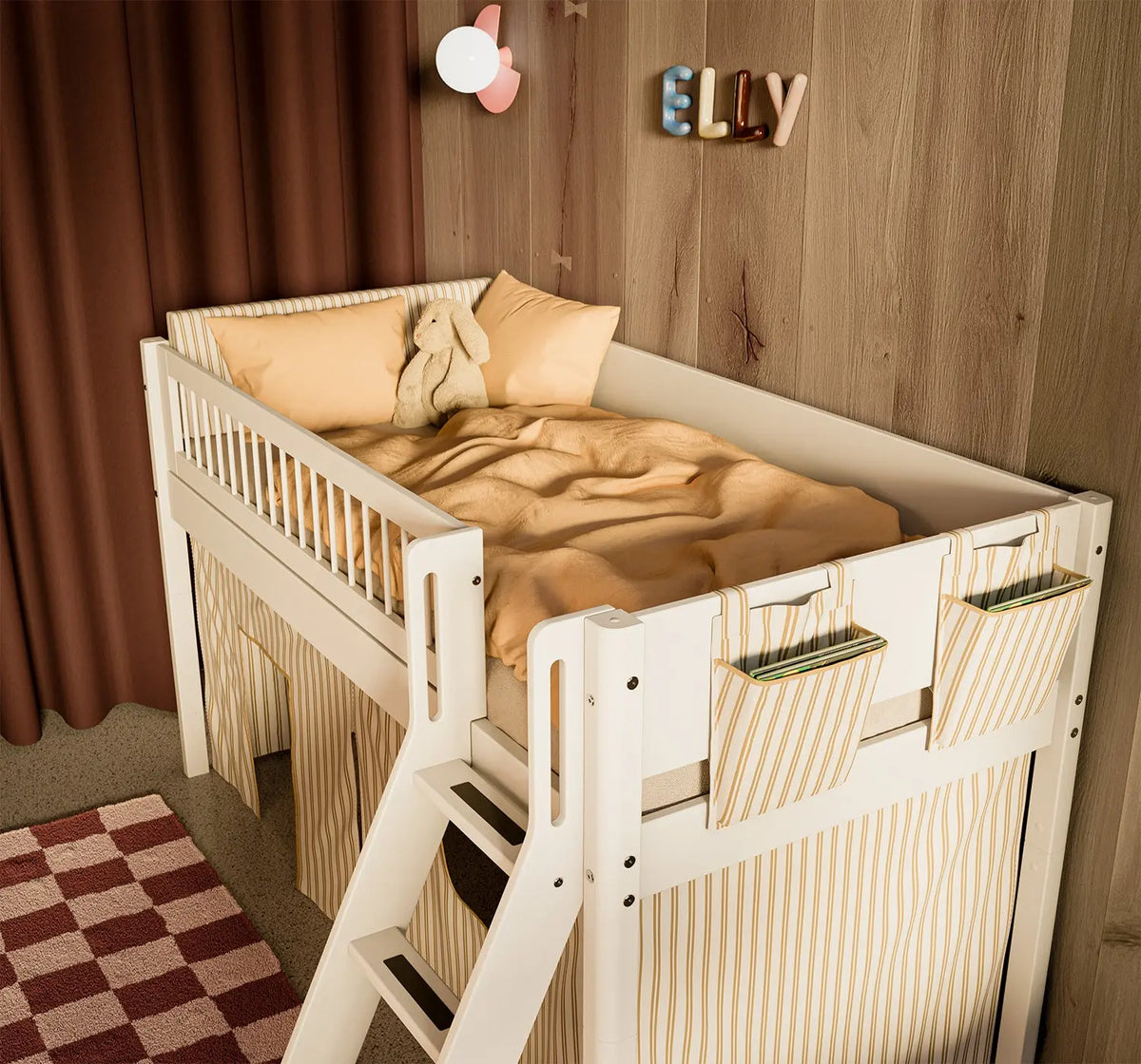 Flexa Dawn Bed Pockets with Stripes Stripes