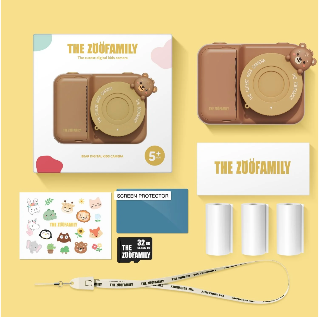 Zoofamily Print Camera Bear