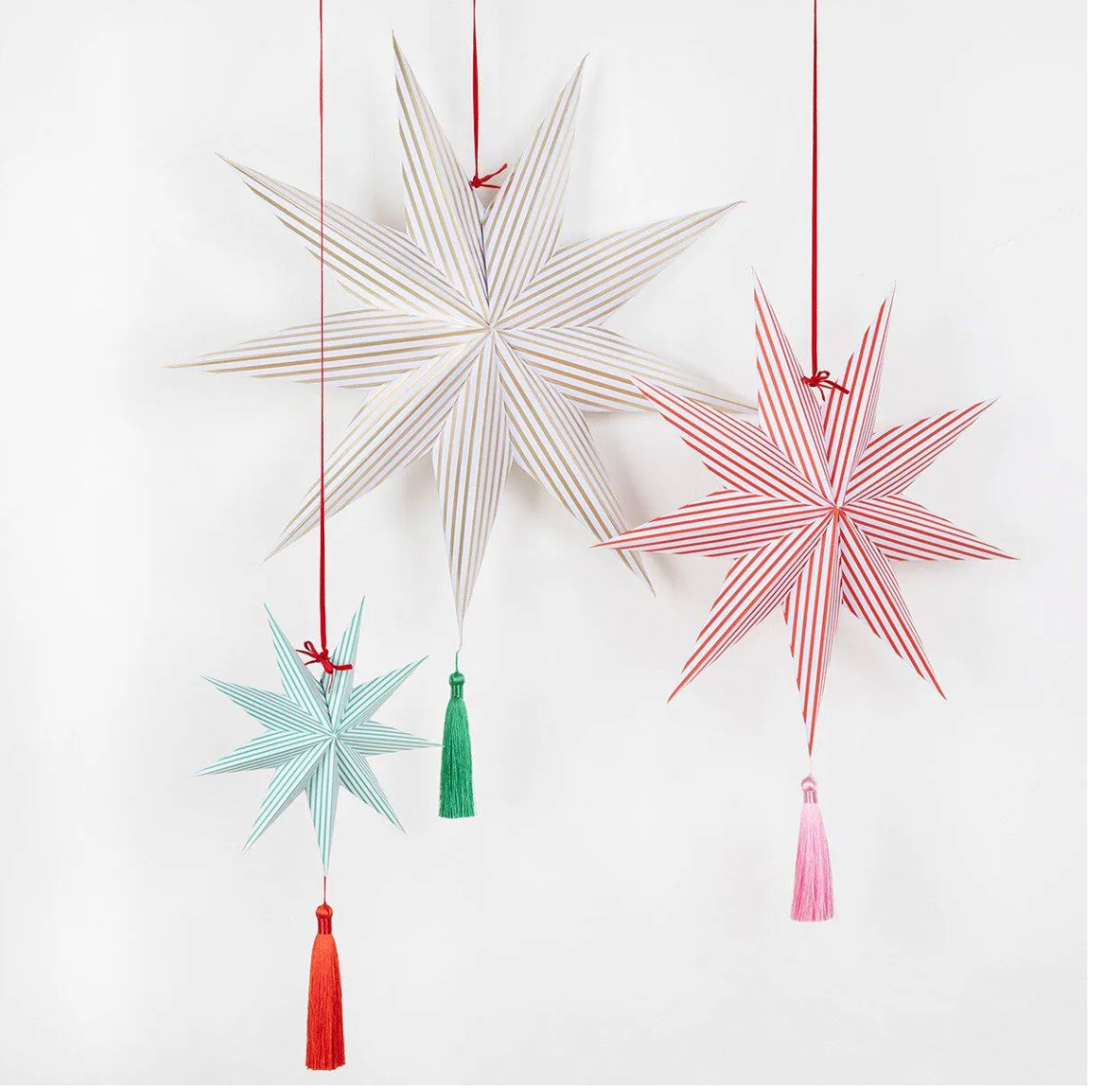 Meri Meri 3 large 3D paper stars