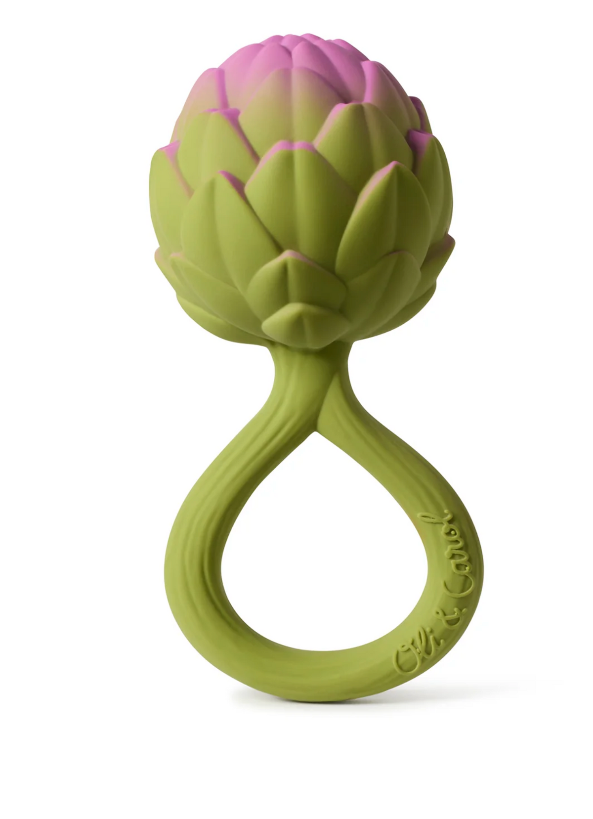 Oli & Carol artichoke rattle toy & teething ring